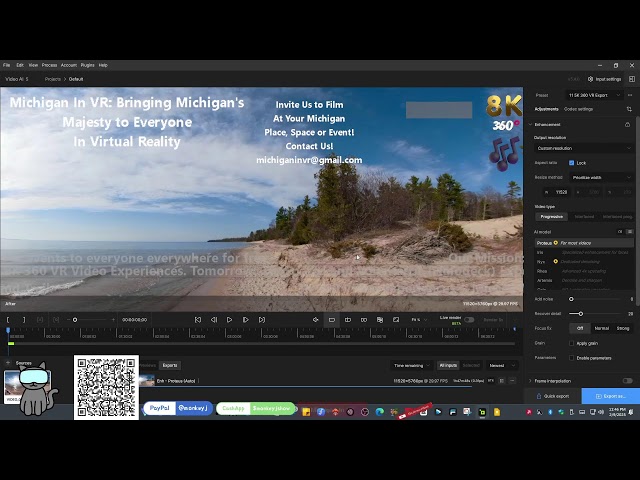 Michigan In VR Workflow Radio Fundraising Drive - Help Bring Michigan's Beauty to Everyone