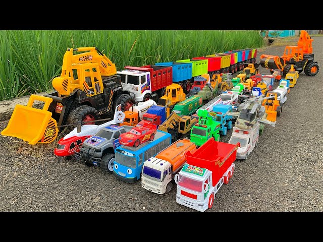 RC TRACTORS, MEGA RC TRUCKS, RC MACHINES COLLECTION!! EXCAVATOR LESU ET30H, KABOLITE K350-200 DIGGER