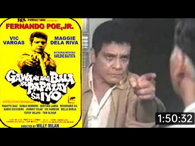 FERNANDO POE JR.Gawa na Ang bala na Patay sayo #Pinoy action Films#pinoymovies #actionmovies