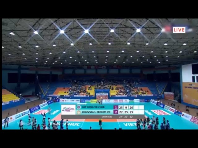 Hip Hing Vs Erchim Asian Club Championship Volleyball Women