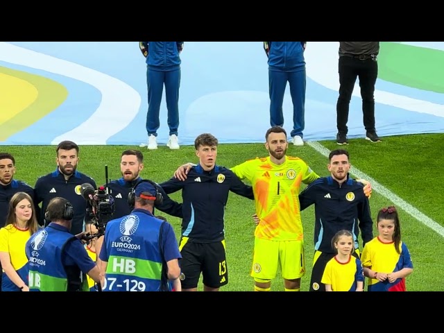 Scottish national anthem 🏴󠁧󠁢󠁳󠁣󠁴󠁿 Scotland vs. Switzerland 🇨🇭 EURO 2024 Second game Cologne #euro2024