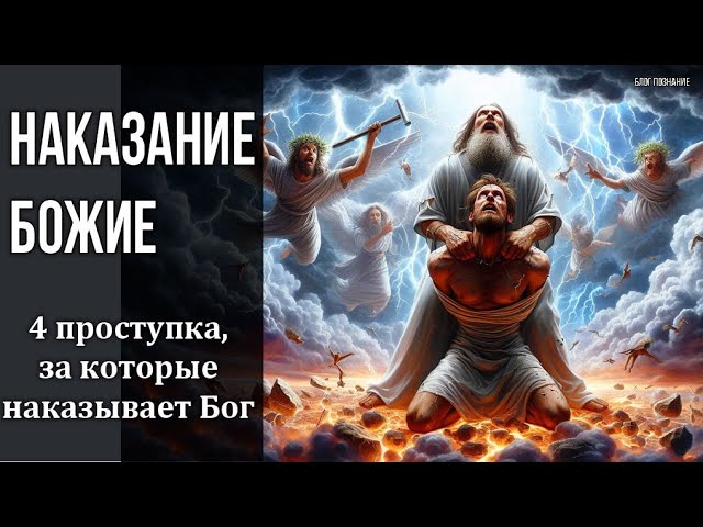 Наказание Божие: последствия 4 проступков, за которое наказывает Бог