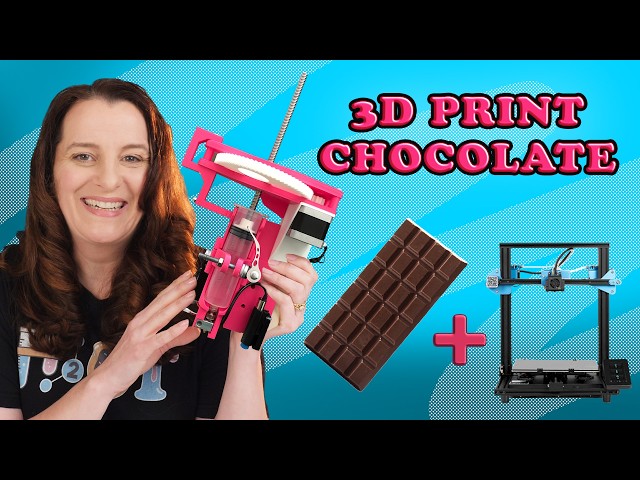 What happens if you put chocolate in a 3D printer?  How To Cook That Ann Reardon