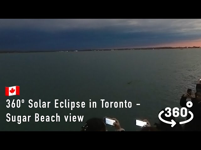 360 Solar Eclipse Public Watch Party at Sugar Beach, Toronto🇨🇦