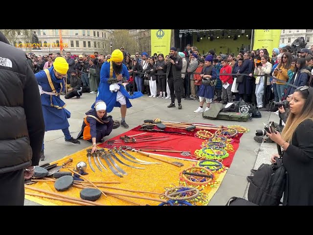 VAISAKHI HERITAGE & CULTURE FESTIVAL IN TRAFALGAR SQUARE 2023 4K HDR 2023