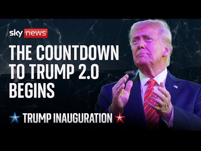 Watch live: The countdown to Donald Trump's second term in office begins