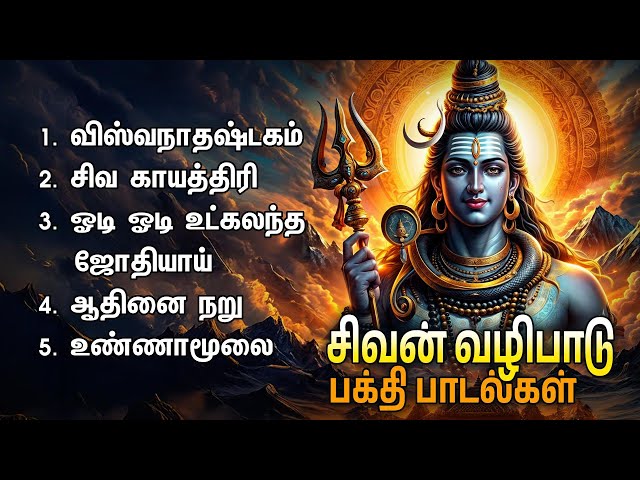 Friday Powerful Siva Peruman Devotional Songs | Odi Odi Utkalandha Jothiyai And Unnamulai