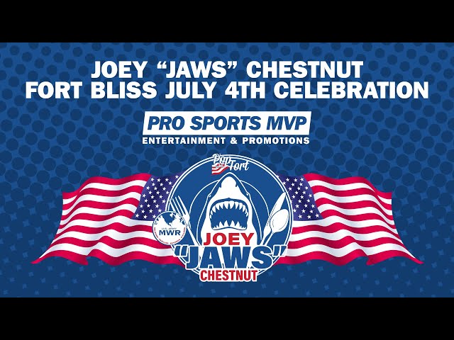 Joey Chestnut July 4th Fort Bliss Meat and Greet