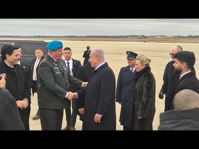 Netanyahu lands in Washington DC