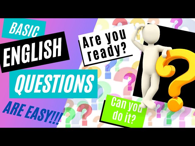 EASY Basic English Questions I How to make simple questions in English for beginners