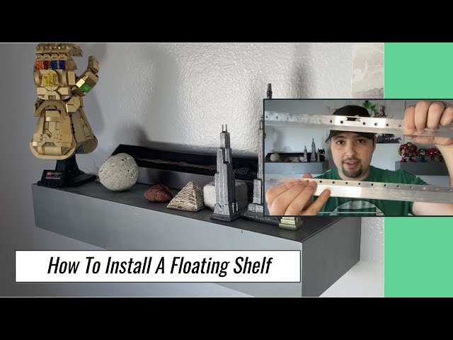 Install a Floating Shelf Without Studs - Using French Cleats and Drywall Anchors