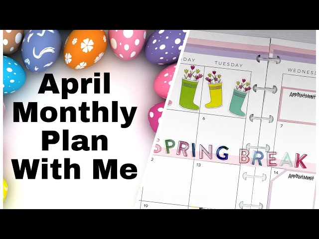 April Monthly - Plan With Me - Happy Planner - Catch All