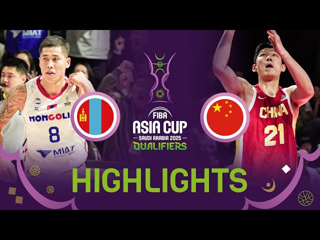 China sweep Window 2 after rout of Mongolia | FIBA Asia Cup 2025 Qualifiers