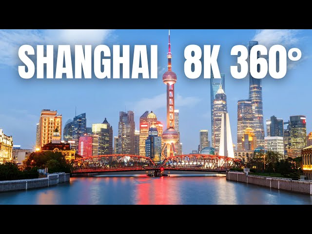 8K VR 360° • Shanghai THE BUND China | Virtual Reality Videos in 360°