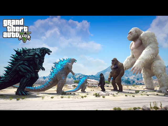 Evo Godzilla vs Evo Kong - GTA V Mods