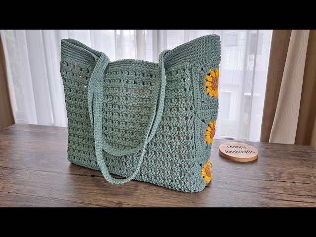 Crochet Bag DIY | Easy Crochet Flower Granny Square Bag Tutorial Step by Step