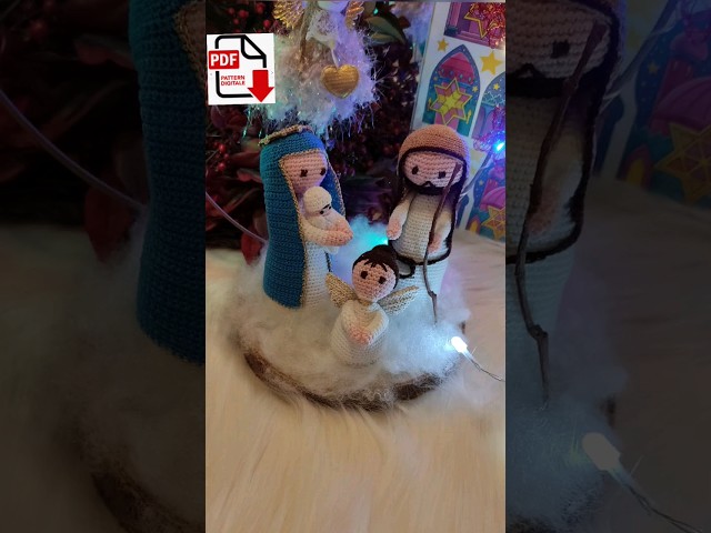 presepe amigurumi con i re magi #crochetpattern #natale #nativityscene  #christmas