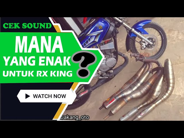 Cek sound 6 knalpot yamaha rx king di 1 motor, enak mana? bandingkan !