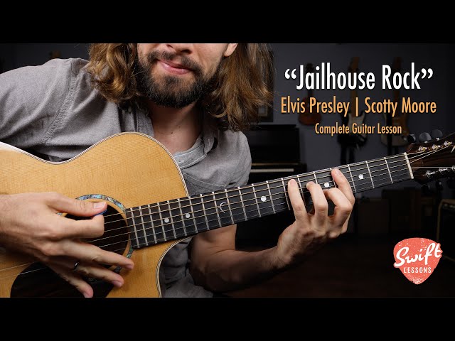 Elvis Presley "Jailhouse Rock" Guitar Lesson with Tabs!