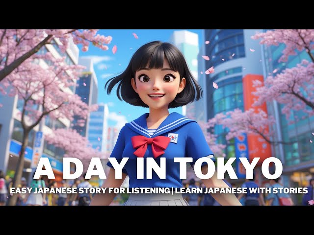 A Day in Tokyo  | Japanese Immersion Story for Listening Practice