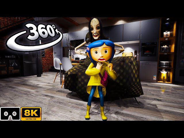 360° CORALINE Breaks into Other Mother House - 360 Video Horror - Scary VR 360 Fan Film