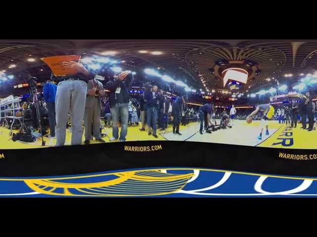 Dubs360: Stephen Curry pregame warmup routine