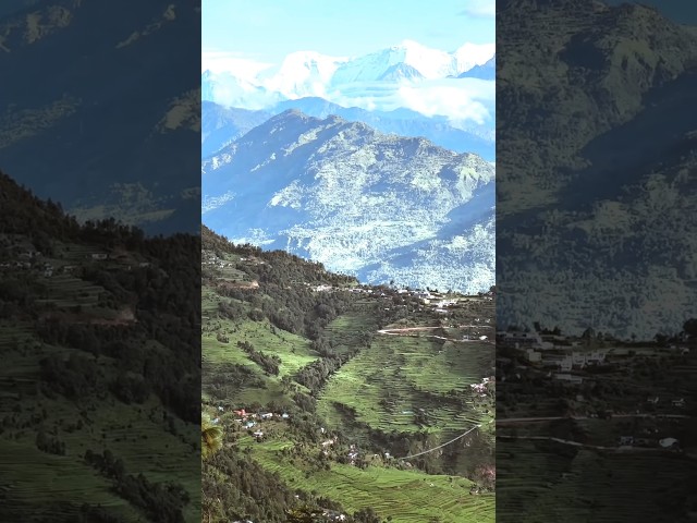 4K Natural village view#mountains YouTube#short