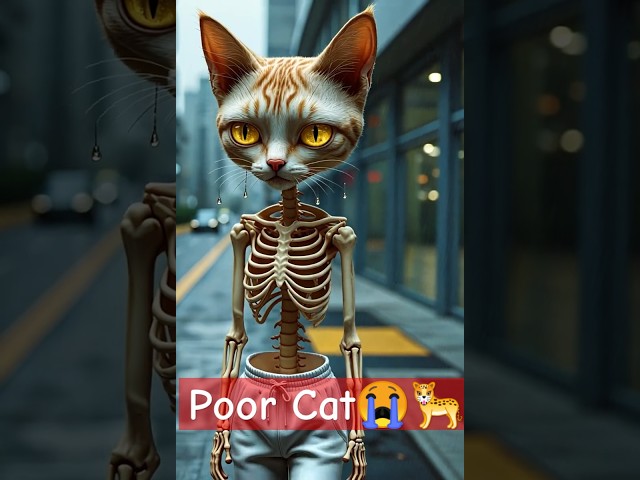 Sad Story of poor-Cat 🐈🥰 #catlover #cat #story #shorts #shortvideo #ai