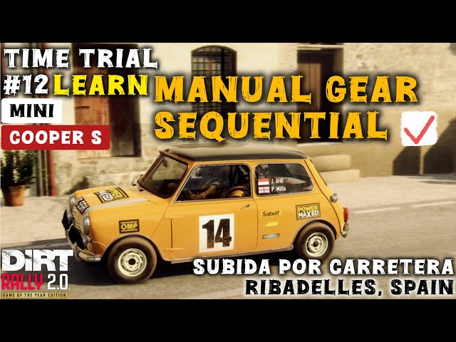 Learn Manual Gear Sequential - DiRT Rally 2.0 - Mini Cooper S - TIME TRIAL @ja_gameplay