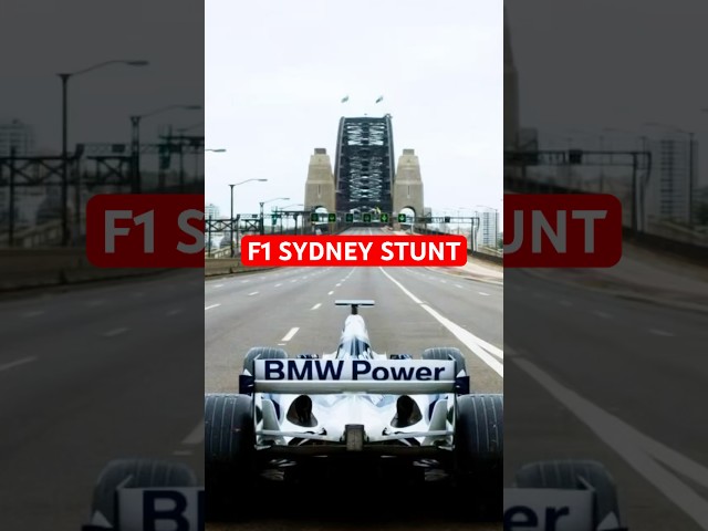 When a Formula 1 car drove across the Sydney Harbour Bridge 😮 #formula1 #formulaone #f1 #f1car