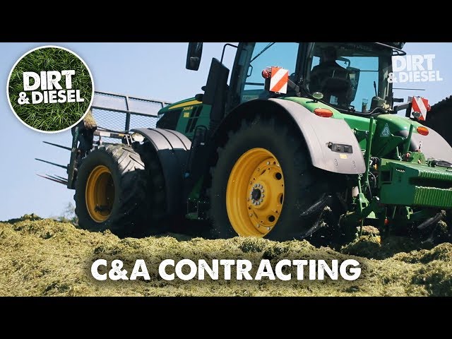 Brand New Deere 7230R Buckraking with C&A Contracting