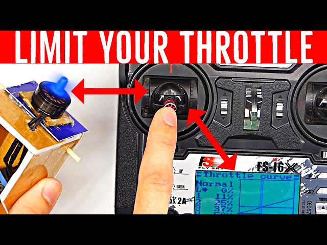 How to Limit Throttle on FS-i6X - Reduce Throttle Output with Throttle Curve - Flysky i6X i6