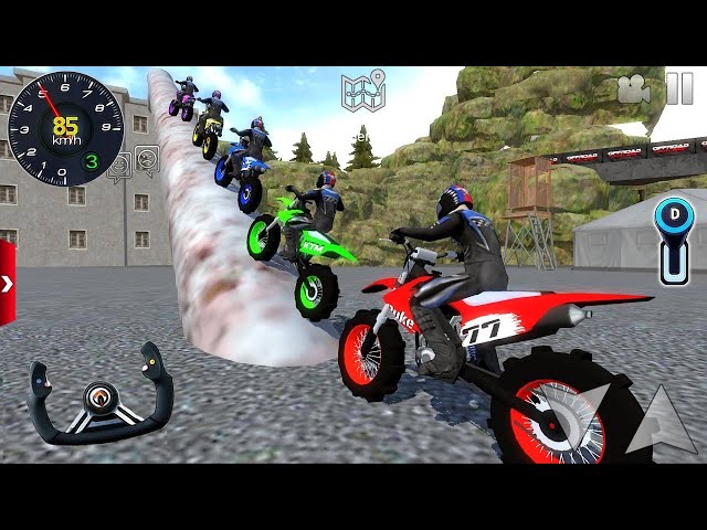 Juego de Motos - Extrema de Motocicletas #2 - Offroad Outlaws For Android / IOS Mud Driving gameplay