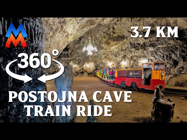 Postojna Cave Train Ride in Slovenia (Exiting) - 360 VR Experience