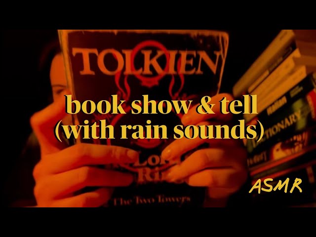 Cosy Book Tour (Dark & Stormy Night) | ASMR