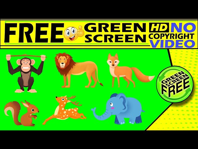 green screen cartoon animals  cartoon animals green screen  animals green screen free green screen