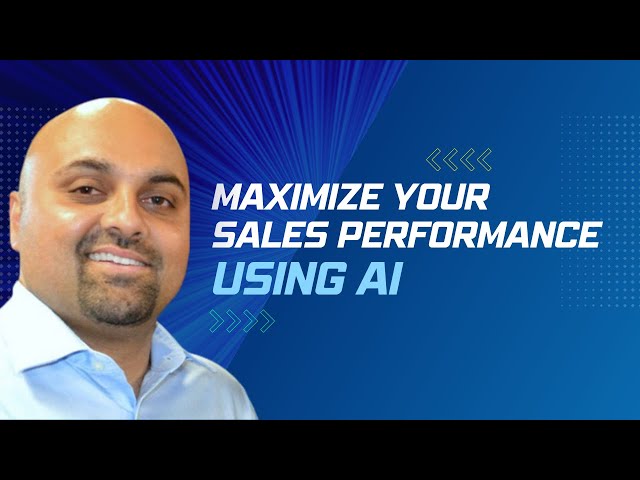 Maximize Your Sales Performance Using AI || Neil Sahota