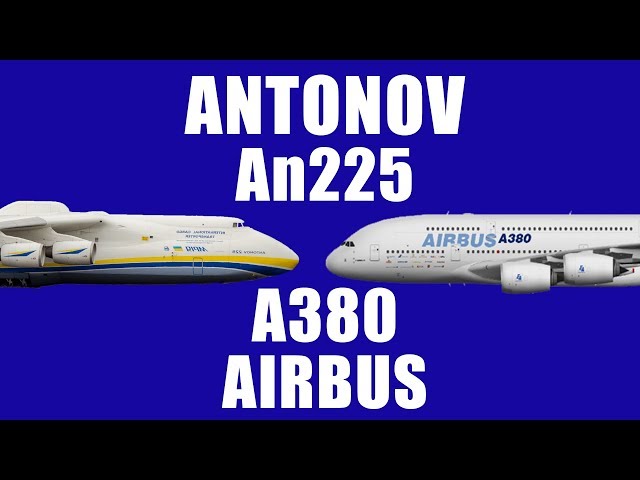 Which is Bigger ? Antonov AN225 vs Airbus A380