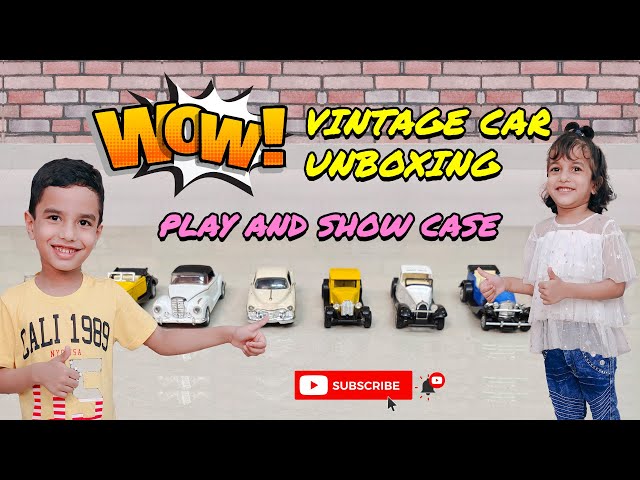 Vintage Cars Toys | Car Video for Kids | Car game for kids | Vintage Tin Toys | Diecast Vintage Cars