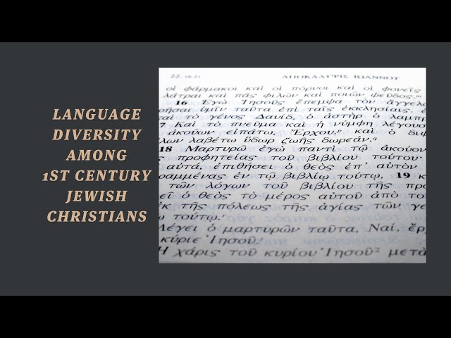 First Century Greek-Speaking Jewish Christians