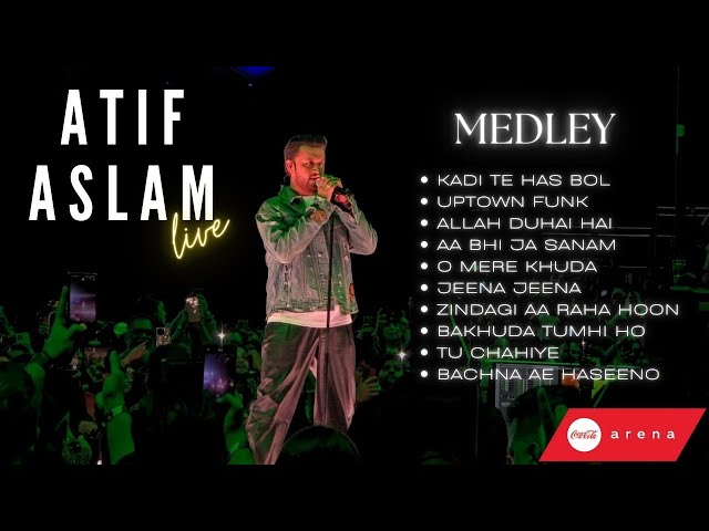 Atif Aslam LIVE | Medley (Uptown Funk) | Coca Cola Arena - Dubai | 4K