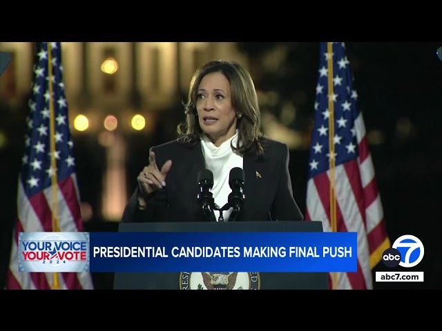 Kamala Harris, Donald Trump make final push with Election Day one week away