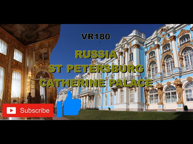 VR180 3D Stereoscopic Russia St Petersburg - Catherine Palace home of the famous Amber Room AMAZING