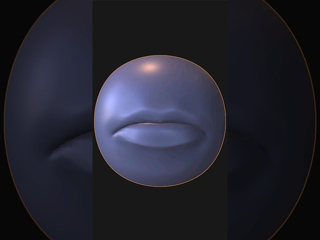 How to sculpt lips in Blender #sculpting #blender3d #tutorial