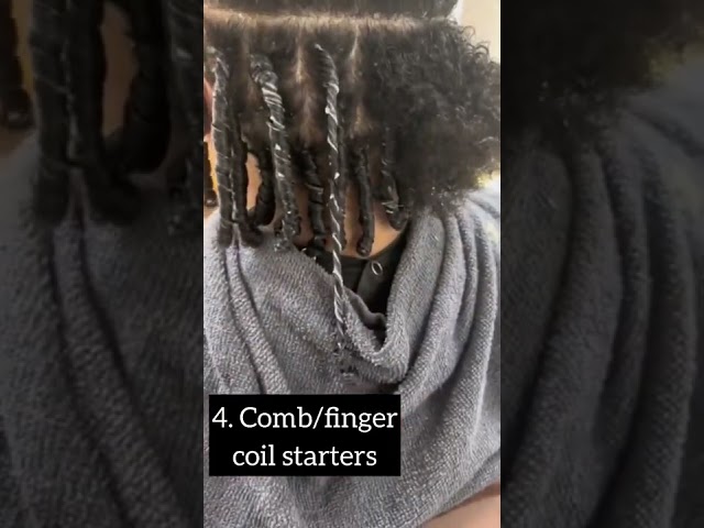 The 6 different types of starter locs #shorts #naturalhair #hairtips