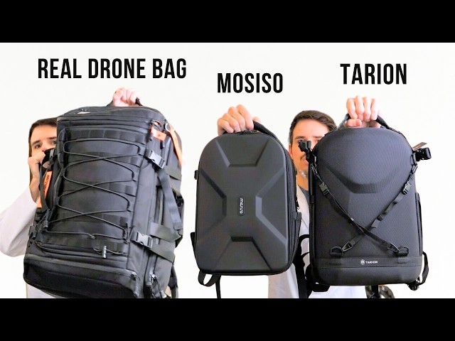 Tarion TRH vs Mosiso Drone Bag - Too Small for REAL Drone Pilots 😉 - Camera DSLR Bag Size Review