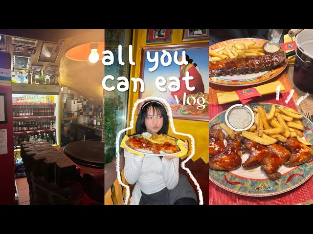 all-you-can-eat vlog ₊˚⊹🍽️ eating, grwm, shopping the day before