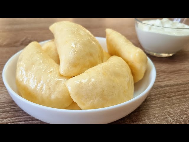 Fluffy dumplings with cottage cheese STEAMED.