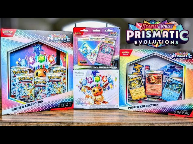 Opening EVERY Prismatic Evolutions Pokemon Product!