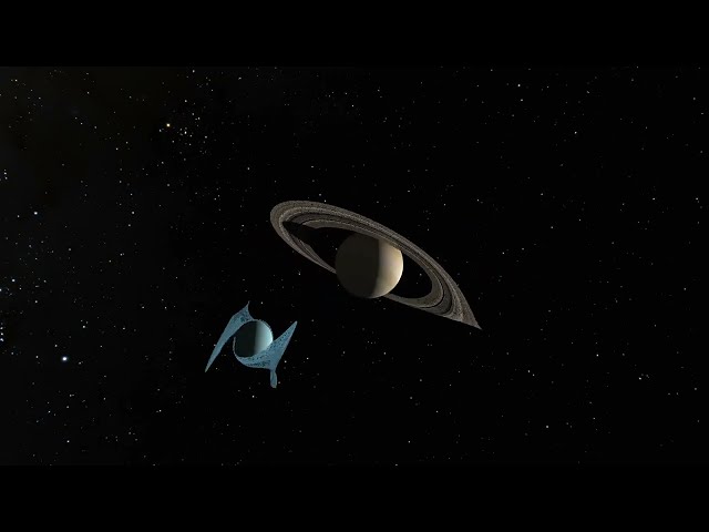 8K 60FPS | Saturn and Uranus Orbit each other | SpaceSim